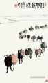 Wu Zuoren chameaux 1960 vieux Chine encre